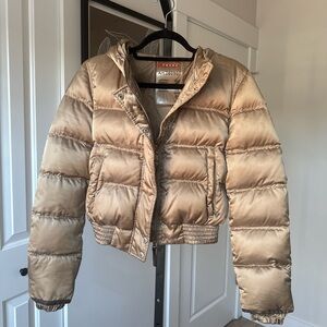 Prada Gold Puffer Jacket